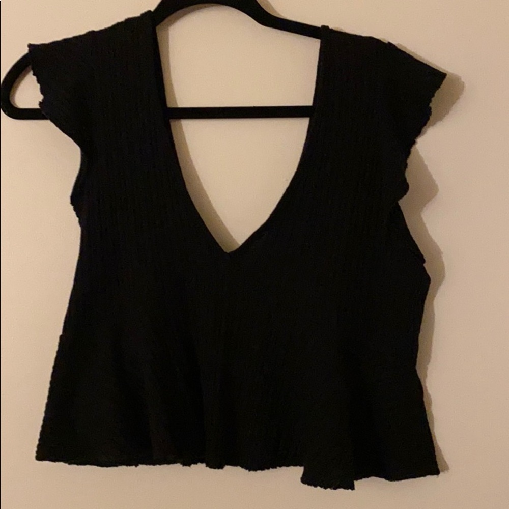 Target Black Crop Top